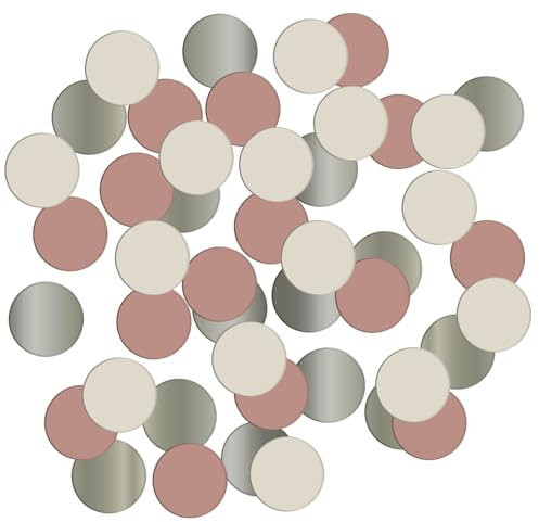 Folat 68708 Geburtstag Dekoration Rosa, Creme, Champagner Gold - Confetti - Crème Rose - 14 gr. - Eine raffinierte und lebendige Geburtstagsdeko Happy Birthday