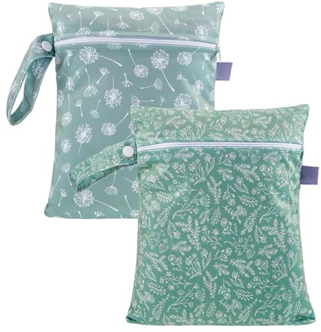 SEAUR Windeltasche für Unterwegs Wetbag Kindergarten Nasstasche Nassbeutel Wet Bag Badesachen Tasche Stoffwindeln Baby Windeln Windelbeutel