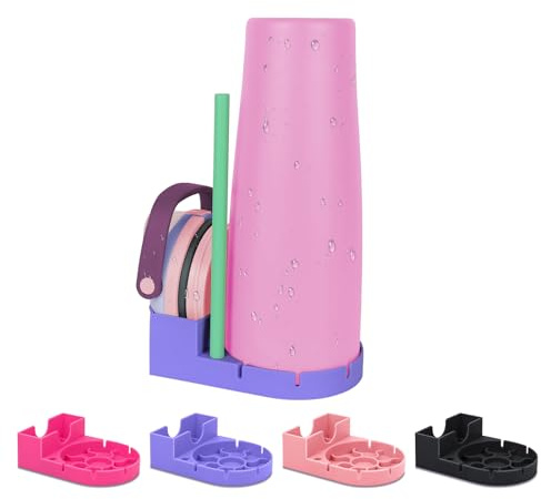 BKBY Bottle Drying Rack Compatible with Owala 30oz & 43oz FreeSip Sway Bottles & Tumblers, Lid & Straw Water Bottle Drying Rack for Owala Freesip Sway, Quick and Thorough Dryer Holder