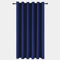 Yorkshire Bedding Eyelet Blackout Curtains for Livingroom 66x84 Inch Bedroom Thermal Insulated Navy Curtains Darkening 1 Panel + 1 Tieback
