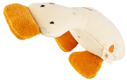 SIGIKID Rassel-Greifling Gans sigibaby Cremeweiß/Orange,Onesize