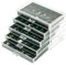 Nwvuop Acryl Schmuckschatulle 5 Schubladen Schmuckkästchen Ring aufbewahrung Schmuckaufbewahrung Organizer für ohrringe Ring Jewellery Organizer Grün