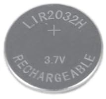 Girafus 1 Stück LIR2032 3,7V 70 mAh! Knopfzelle Wiederaufladbar/Knopfzellen Akku CR2032 Akku Wiederaufladbar Knopfzellenbatterie-Button Cell zB.für Mainboard,Autoschlüssel,Peilsender (1xLIR2032)