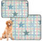 3er Pack Hunde- Katzen-, Bodendecken, Rutschfest, für Auto und Flugzeug, 50 x 61 cm, Niedlicher Stern, Kariert, Büffel, Kariert