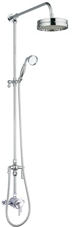 Keenware Modern Edwardian Ludgate Shower System: Chrome