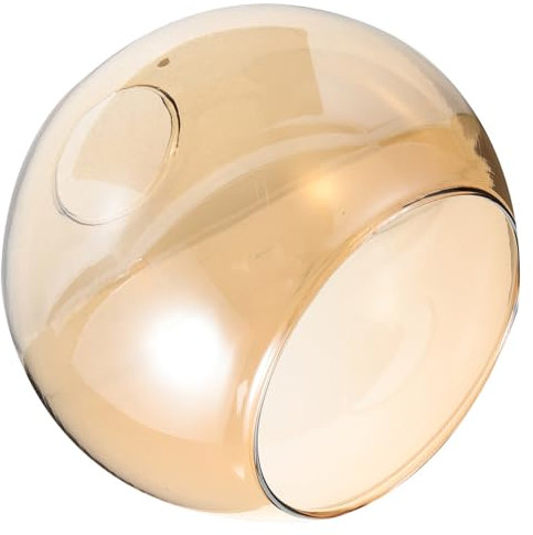 KONTONTY Lampenschirm Kugel Bogenlampe Glaslampe Ersatzglas Deckenfluter Glasaufsatz Für Kerzenleuchter Tuuters Windlichtgläser Lampenschirm Ersatz Kleiner Lampenschirm Leuchtmittel