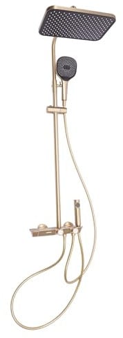 Duschsystem mit Thermostat, Handbrause Bidet Brause Badarmatur, Wandbrausegarnitur in Hotels, Badeanstalten, Schwimmbädern, Fitnessstudios, Schönheitssalons oder zu Hause zum Bade