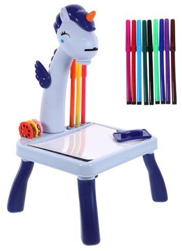 Toddmomy Unicorn Drawing Projector Table Boys and Girls Toy Safe Art Projector for Tracing Painting Boys and Girls Games Sketch Pad