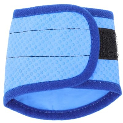 Hohopeti Atmungsaktives Kühlendes Hundehalstuch aus PVA für Sommerstimmung Haustier Bandana in Blau mit Verstellbarem Halsumfang für Outdoor Walking