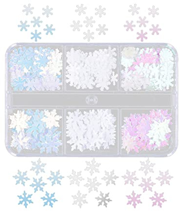 Glitzer-Pailletten, Epoxidharz-Füllungen für Epoxidharz, Nagelkunst-Dekorationen, Körper, Gesicht, Make-up, Zubehör, Schneeflocken-Konfetti für Schneeflocken, Konfetti, Nägel