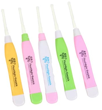 2 PCS LED Ear Spoon, Flash Ear Wax Pick Remover Tool Cleaner for Humans Cats