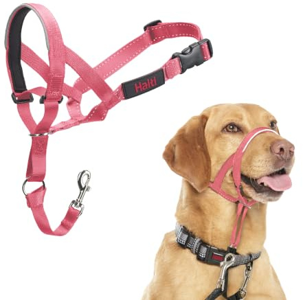 Licol Halti pour Chiens | Taille 3, Rose | Pour que votre chien arrête de tirer sur sa laisse, Rembourrée, Colliers anti-traction pour chiens de taille moyenne