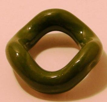 Reposa palillos orientales - Aro verde de cerámica - Calidad garantizada
