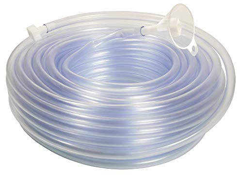as - Schwabe Schlauch-Wasserwaage 20 m - PVC - glasklar 8 x 1,5 mm - Nivelliergerät mit Trichter & zwei Stöpseln - für Fenster, Terrassen, Fußböden, 12711