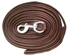 Discount Pet Accessories Pferd Longieren Zügel Soft-Nylon-Trainingshilfe Lungen Linie Longieren Seil 8 Meter (braun)