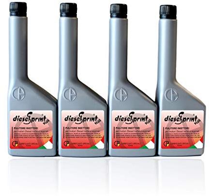 DIESELSPRINT PLUS - 500 ML (4 Flaschen von 125 ml) Diesel Einspritzdüsenreiniger für Dieselmotoren
