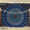 Bless International Indischer Hippie Bohemian Psychedelic Peacock Mandala Wandbehang Bettwäsche Tapisserie (Blue Green, Twin (137x182Inches) (140x185cms))
