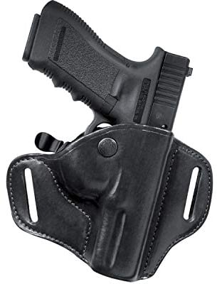 Bianchi 82 Gürtelholster, Leder/schwarz, rechts, für Gl. 19/23/36/45/46/48, 45 mm BL