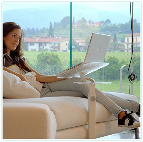Crystal White voll einstellbare, ergonomische Laptophalterung