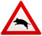 ORIGINAL Verkehrszeichen Nr. 101 Achtung Wildschweine 630 mm SL Verkehrsschild Schild Verkehrsschilder Schilder Gefahrenzeichen Vorsicht Wildschwein Wildwechsel Warnschild Straßenschild Straßenzeichen
