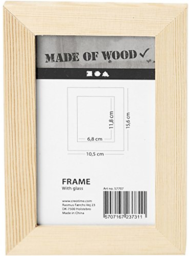 Creativ - Cornice in legno con vetro 10,5 x 16 cm