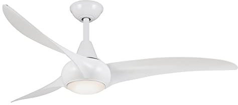 Minka-Aire F844-WH, Light Wave, 52 Ceiling Fan, White