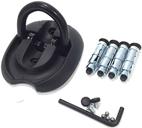 Triton Ancrage au Sol pour Moto en Acier Noir
