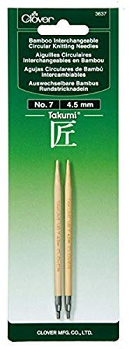Clover 3637 Needlecraft Takumi Nr. 7 Bambus austauschbare Rundstricknadeln