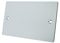 Alliance Electrical FPC2GBP Polished Chrome Flat Double Electrical Blanking Plate 2-Gang, 240 V
