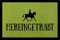 Interluxe TÜRMATTE Fußmatte HEREINGETRABT Hobby Reiten Pferd Stall Türvorleger Geschenk Grün