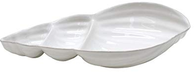 Costa Nova Schale Muschelform, 3 unterteilt, Mare, weiß, 40 cm