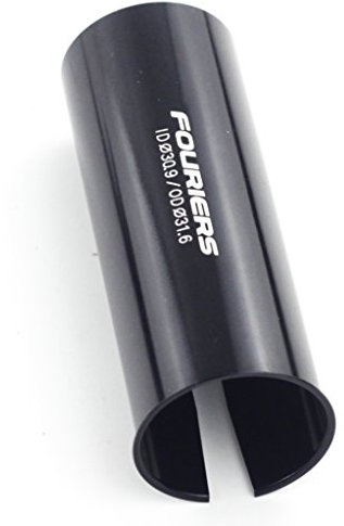 Fouriers Fahrrad-Sattelrohr-Adapter für Sattelstütze, 27,2 mm, 30,9 mm, 31,6 mm, schwarz, Ø30.9mm xØ27.2mm