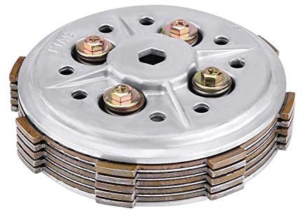 Qiilu Motorcycle Clutch Disc Pressure Plate Assembly for Yamaha YBR125 YBR 125