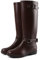 TQGOLD® Botas de Agua Mujer Niña Botas de Lluvia Altas Impermeable Goma Wellington Boots Marrón Talla 36