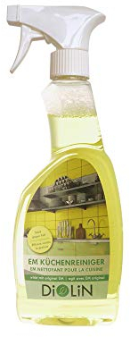 DiOLiN EM Küchenreiniger 500ml Spray Bio-Reiniger für alle Flächen in der Küche