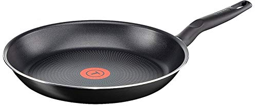 Tefal B30109 ExtraGlide Bratpfanne 30cm Antihaftbeschichtet, Teflon Pfanne für täglichen Bedarf, Pfannen Antihaftbeschichtung mit integrierter Temperaturanzeige,Nachfolgemodell,inkl. Pfannenschoner
