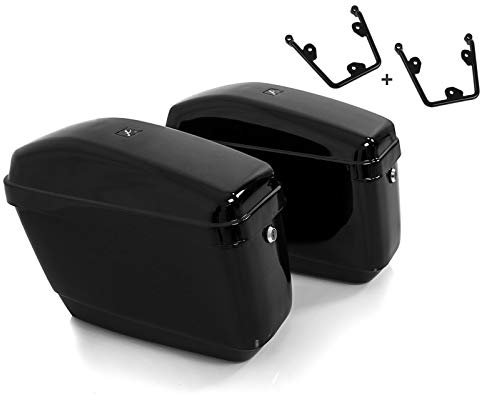 Seitenkoffer für Kawasaki Vulcan S 15-24 mit Halter Satteltaschen Nevada