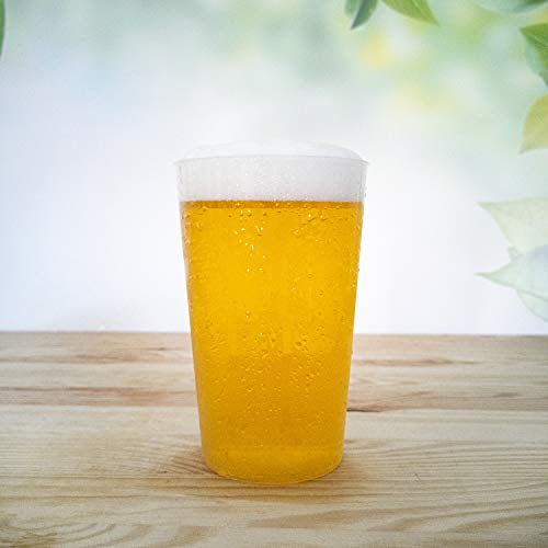 silverkitchen 30x Trinkbecher 500ml transparent bruchsicher Mehrweg Becher aus PP Made In Germany