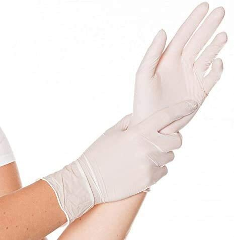 HYGOSTAR Safe Light Nitrilhandschuhe, puderfrei, Einweg- Einmalhandschuh/Größe XL/weiß, 100 Stück