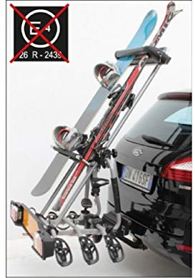 Peruzzo Unisex Erwachsene 389 Skiträger mit Haken, Schwarz, einzigartig, Einheitsgröße
