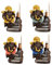 Keramik Elefant Gott Skulptur Elefant Gott Statue Weihrauch Sockel Keramik Lila Sand Kleiner Elefant Gott Rückfluss Weihrauch Brenner （4 Pack）