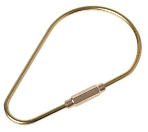 WOWOWO Outdoor Messing Karabiner Schlüsselbund Wandern Camping Hang Haken Schnalle Auto Schlüsselring