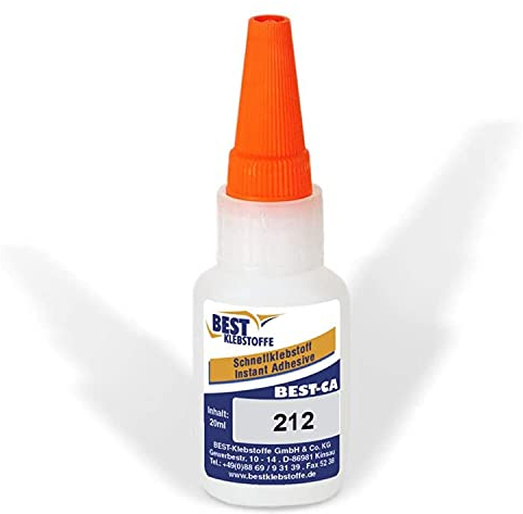BEST KLEBSTOFF - CA 212 | Sekundenkleber niedrigviskos | 20g | Komponentenkleber | lösungsmittelfreier Cyanacrylat-Klebstoff | Universalklebstoff