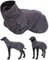 elropet Hundebademantel für kleine/mittlere/große Hunde XS - XL Bademantel GRAU Microfaser SCHNELL TROCKNEND (L)