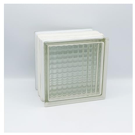 Fuchs Design THERMO BLOCK Plus, 3x Glasbaustein Gekreuzt klar, 19x19x13,5cm, Wärmedämmung Ug 0,8