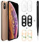 YHX-OU 5.8'' 2 Stück Kamera Linse Glas Ersatz für iPhone XS Kameraglas hinten + 2 Stück für iPhone XS Kamera Schutzfolie Linse Kameraschutz + Pinzette