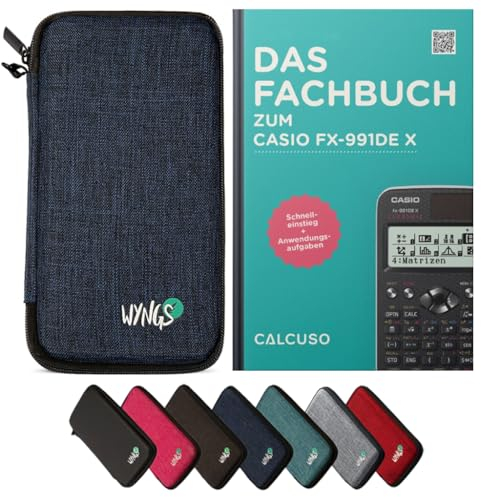 CALCUSO Zubehör Standardpaket Blau kompatibel für Taschenrechner Casio FX-991DE X