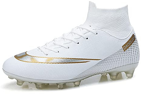 Botas de Fútbol para Hombre Zapatos de fútbol Tacos Cesped Artificial Zapatillas de Fútbol Zapatos de Fútbol Tacos Fútbol Deporte de Caña Alta Zapatos de Entrenamiento Tallas 35-45