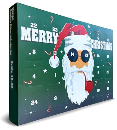 SOCKSWEAR® Socken Adventskalender – 24 Socken in 12 Paaren Herren (42-46) – Hochwertige Designs für Weihnachten