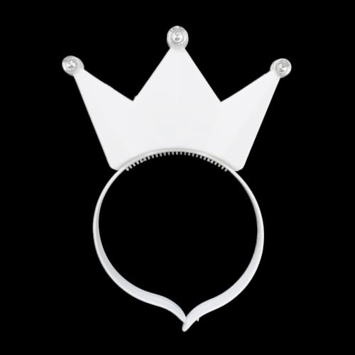 BF Souvenirs 1x LED Haarreif KRONE - blinkend und leuchtend, Prinzessin, König, Party Karneval Geburtstag Motto Party Fasching